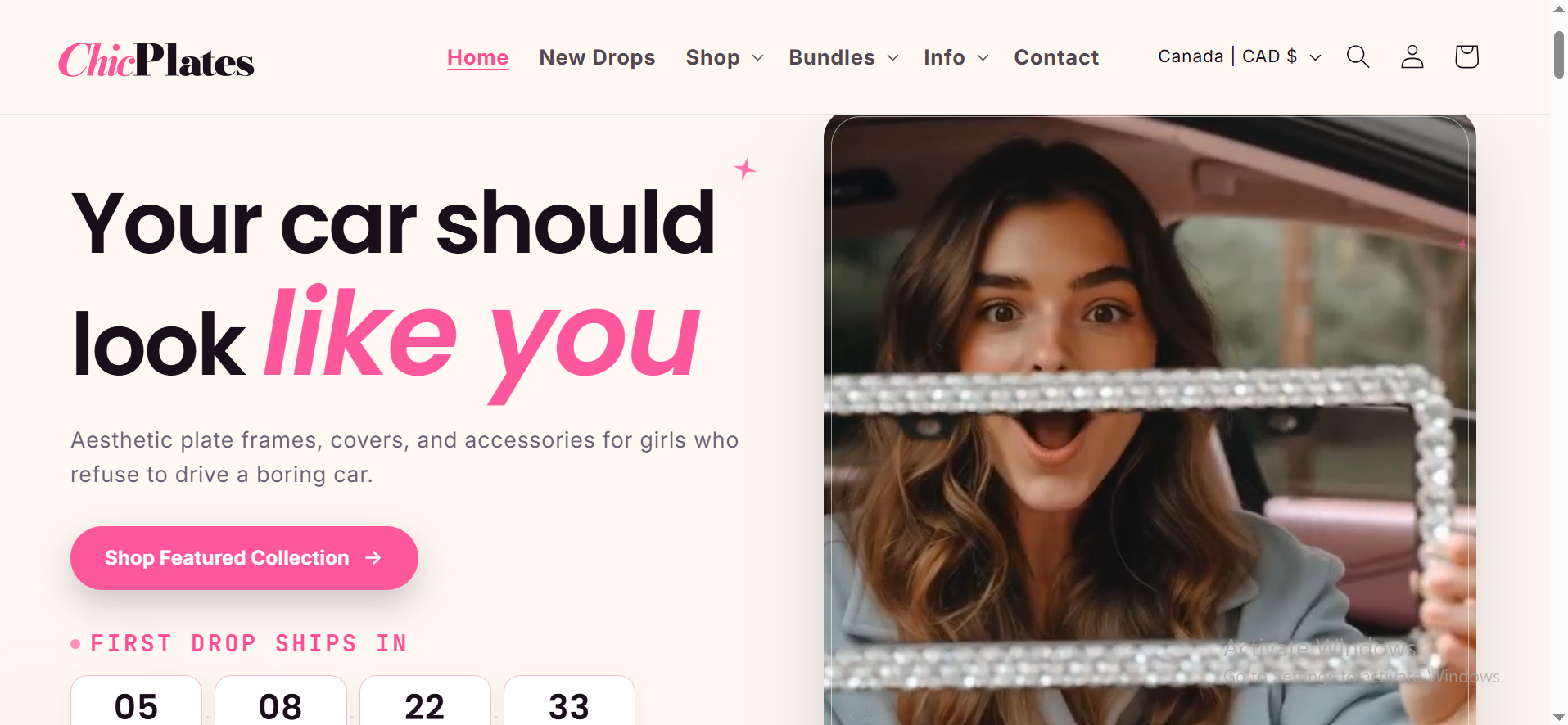 Beauty salon website homepage designed by ApexStack
